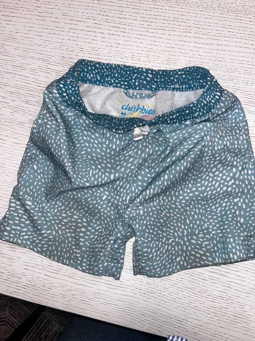 Chubbies Kids Turquoise Swim Trunks – Size 4